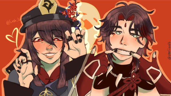 hutao &amp; xiao (collab)